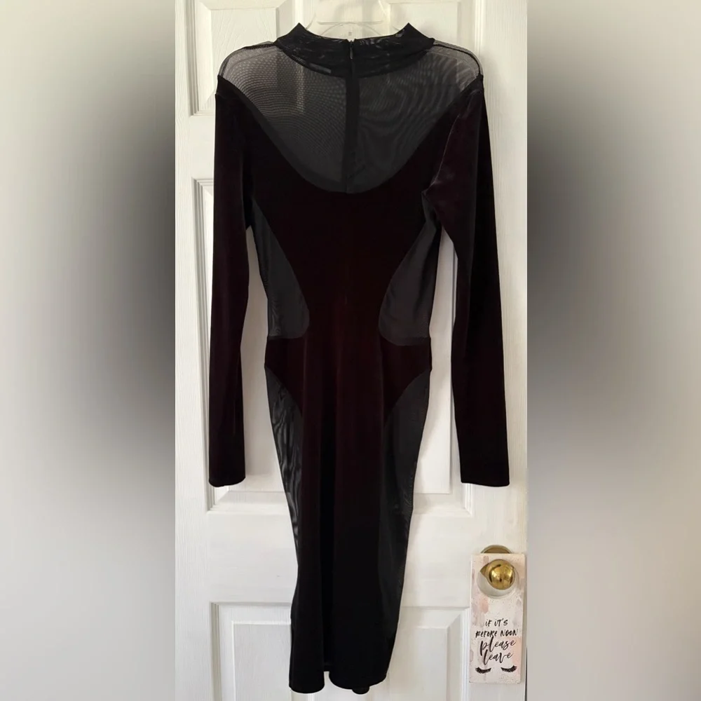 Naked Wardrobe Black Long Sleeve Dress - Picture 4 of 4